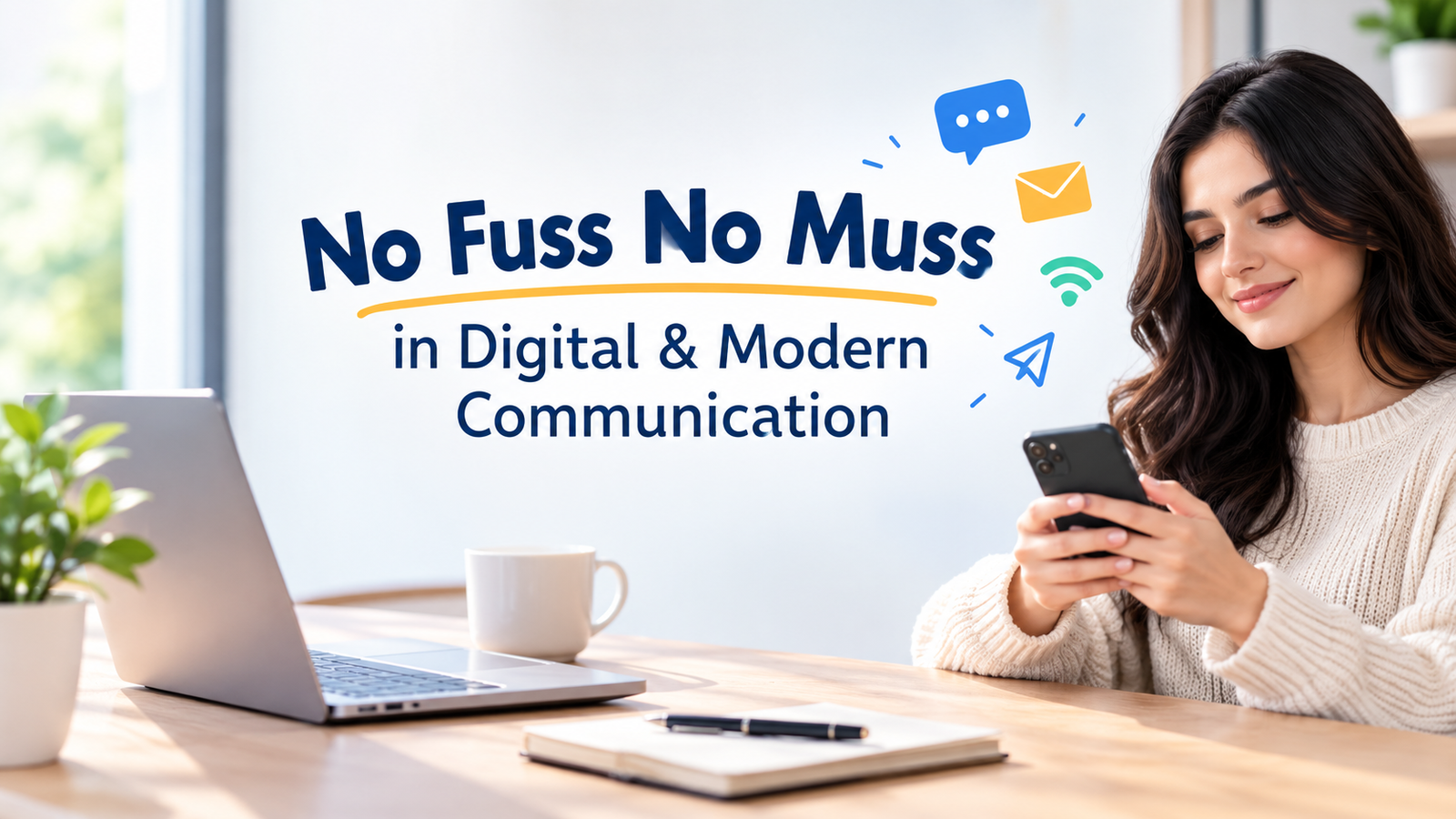 no fuss no muss digital modern communication