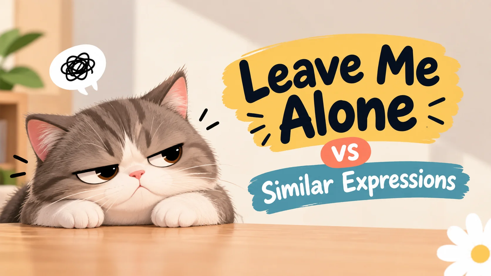 leave alone vs similar expressions