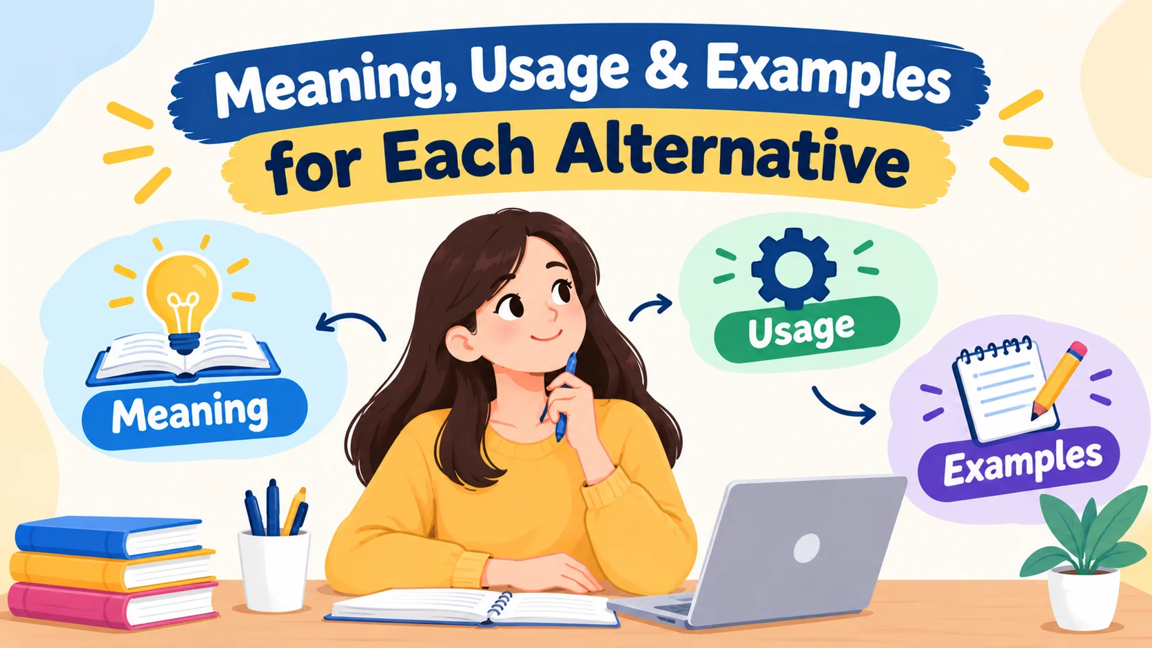 meaning usage examples alternative