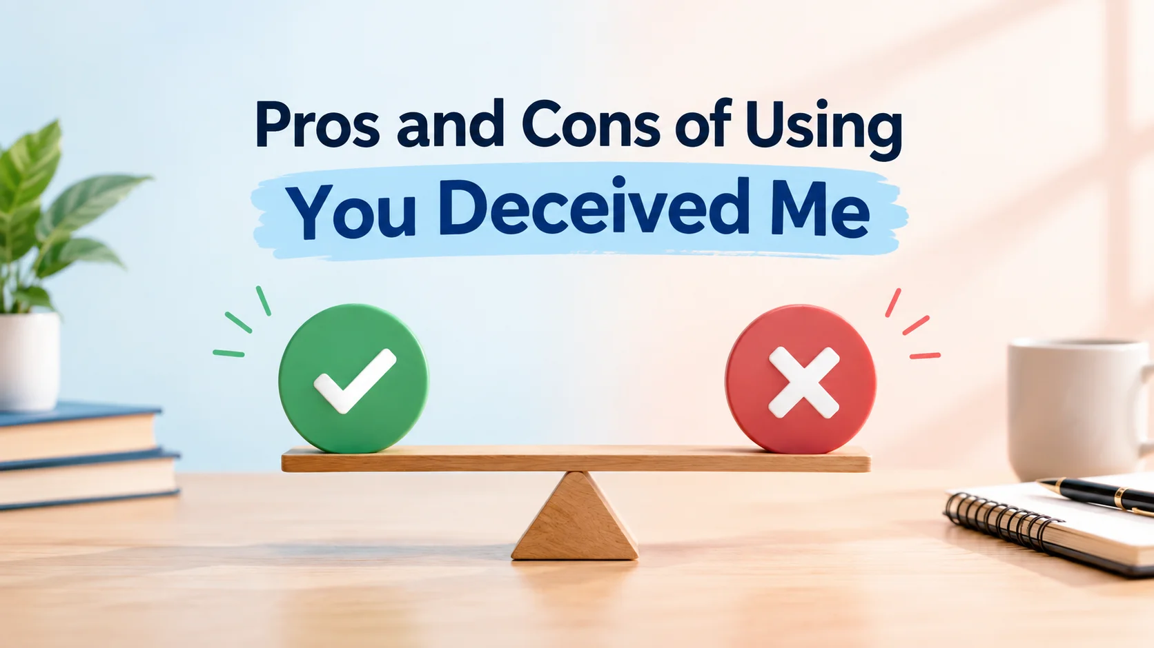 Pros and Cons of Using You Deceived Me
