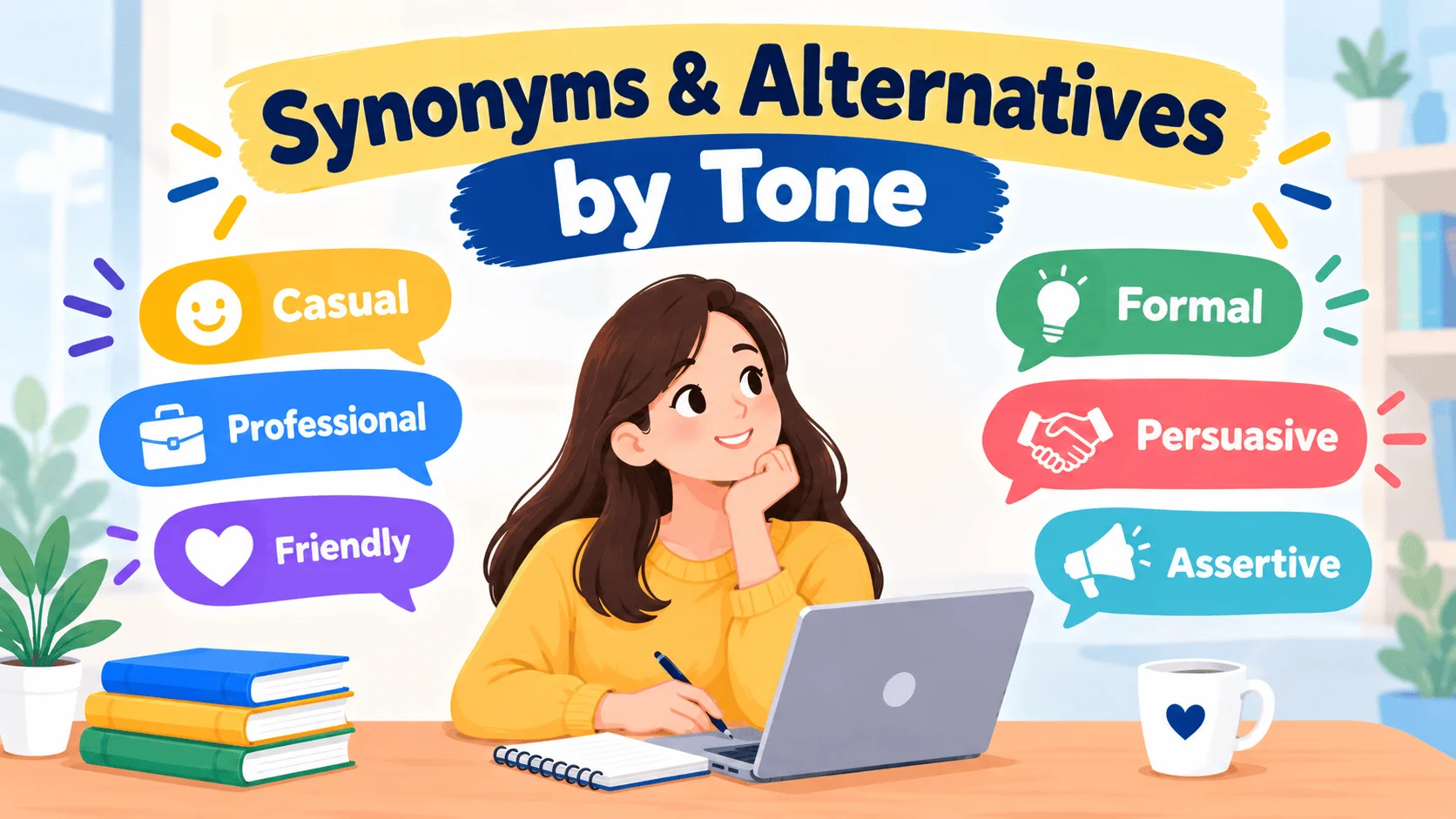 synonyms alternatives by tone
