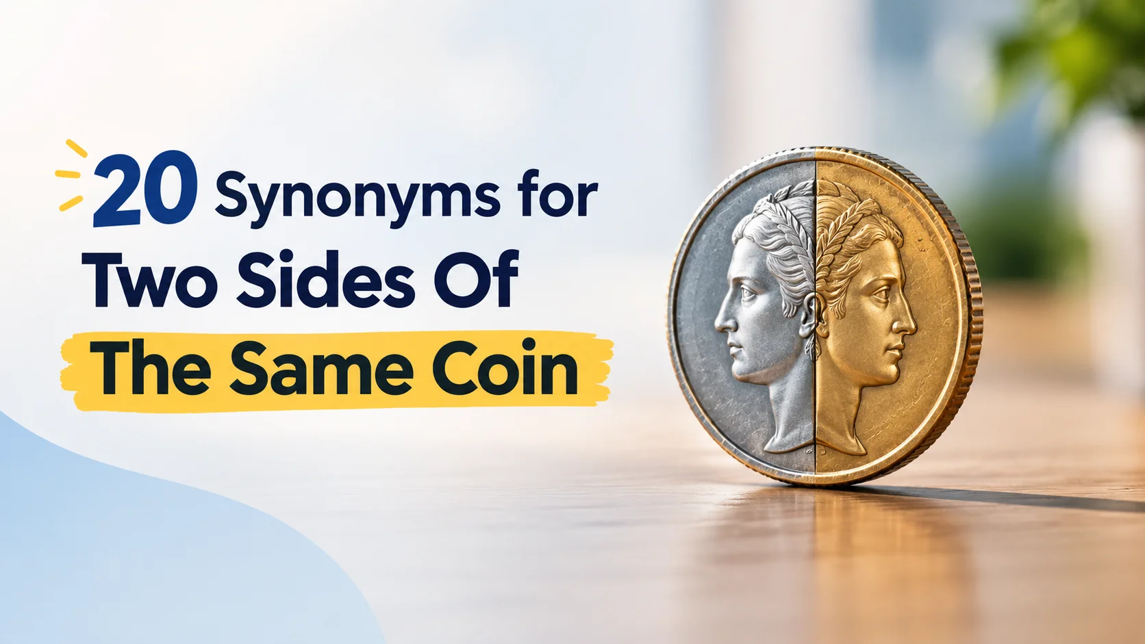 synonyms two sides coin