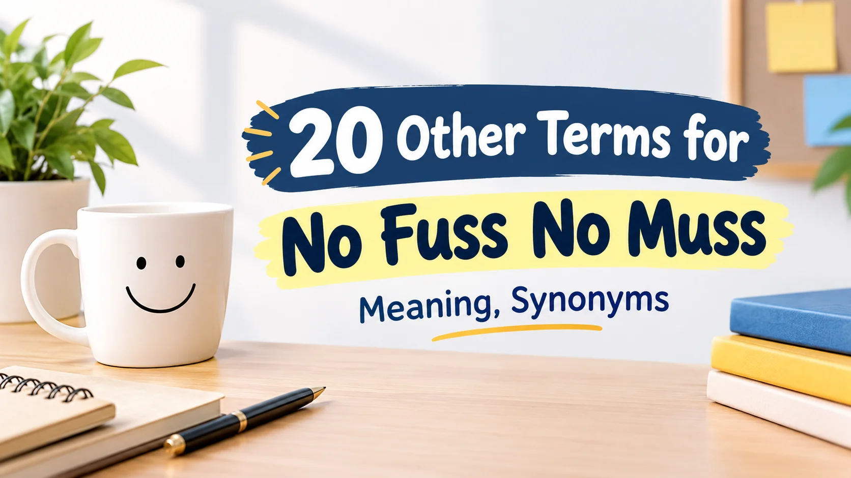 Other Terms for  No Fuss No Muss  Meaning, Synonyms