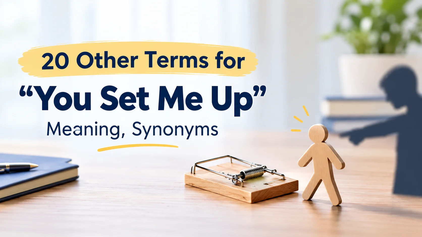 Other Terms for You Set Me Up Meaning, Synonyms