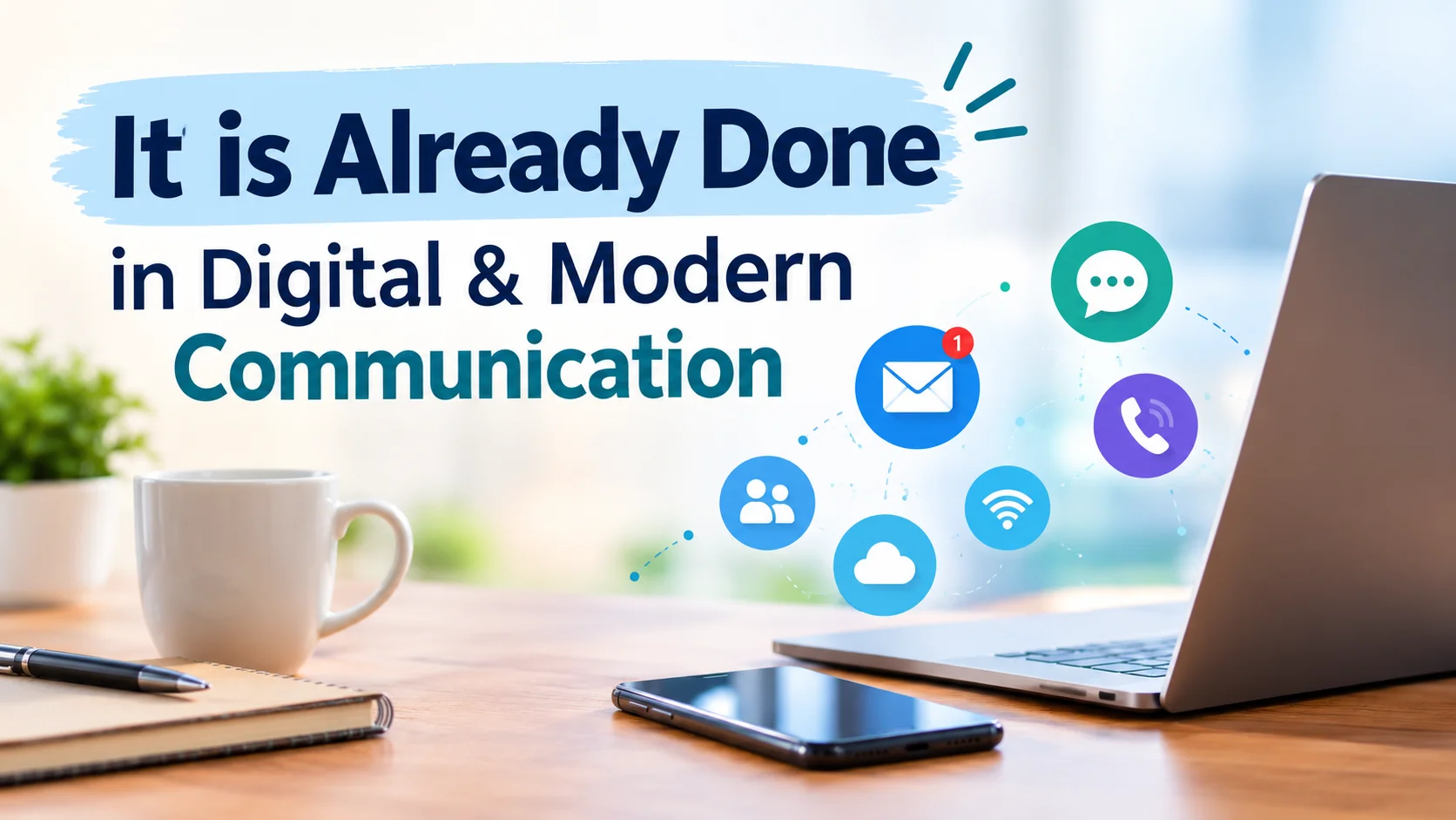 It is Already Done in Digital & Modern Communication