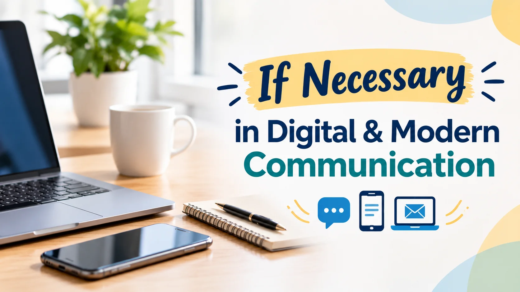 If Necessary in Digital Modern Communication