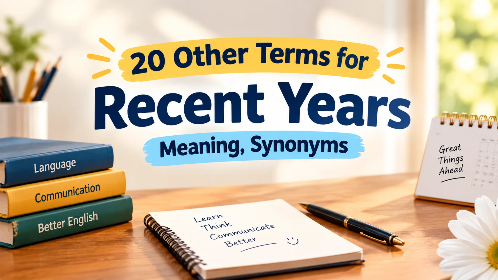 Other Terms for Recent Years Meaning, Synonyms