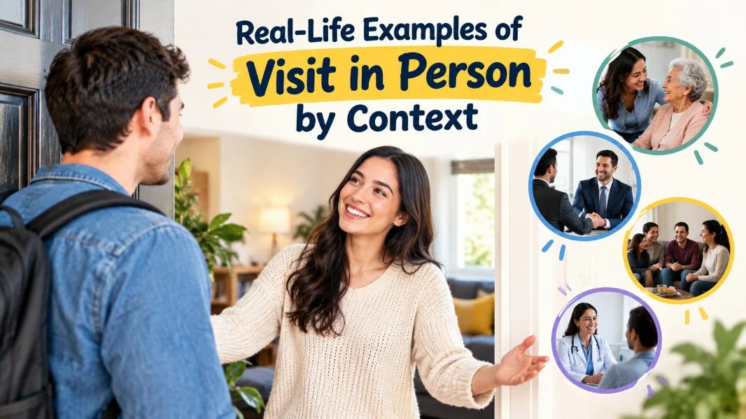 Real-Life Examples of Visit in Person by Context