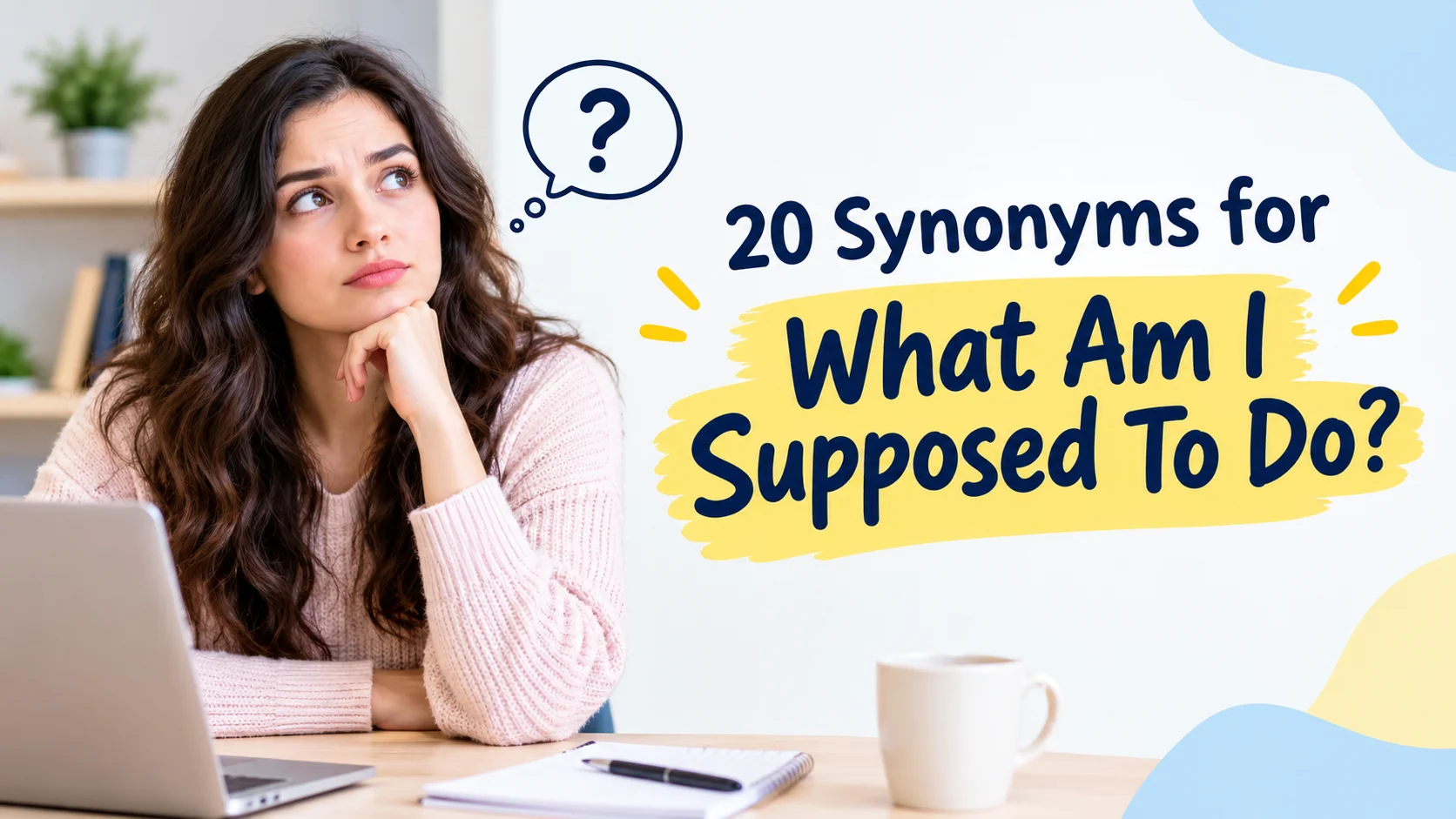 Synonyms for What Am I Supposed To Do?