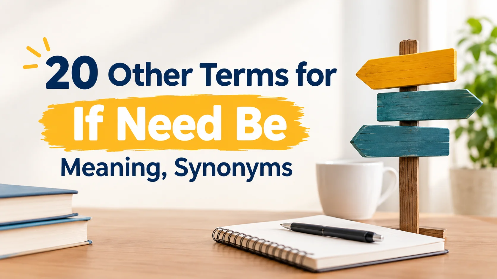 Other Terms for If Need Be Meaning, Synonyms