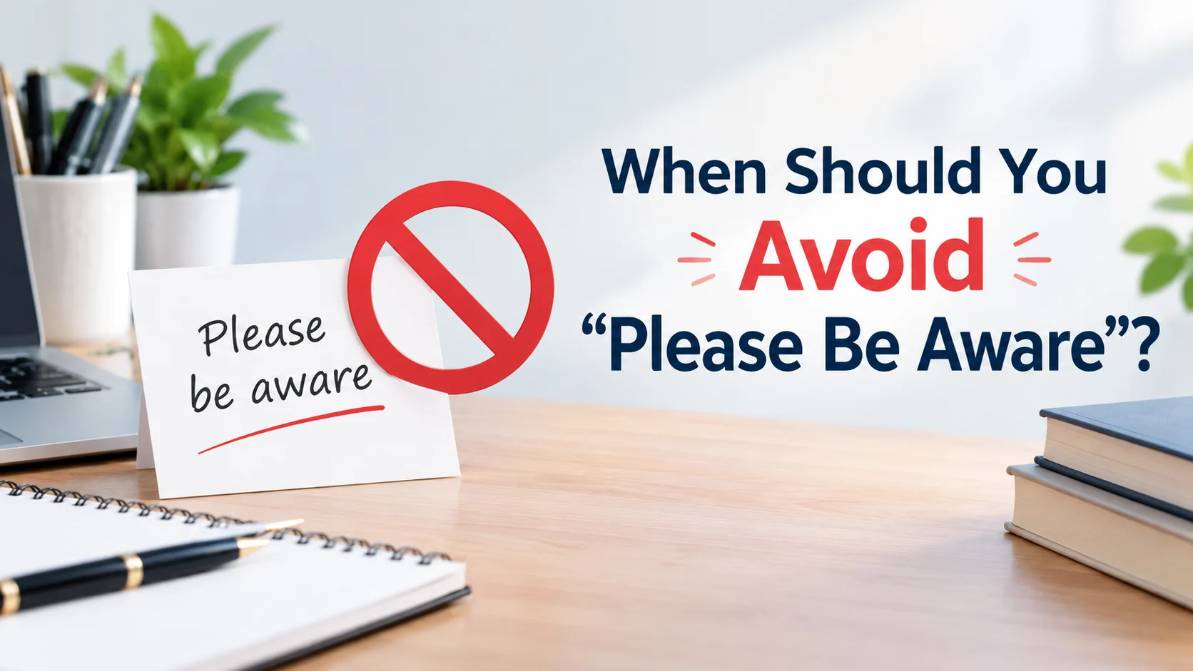 When Should You Avoid “Please Be Aware”?