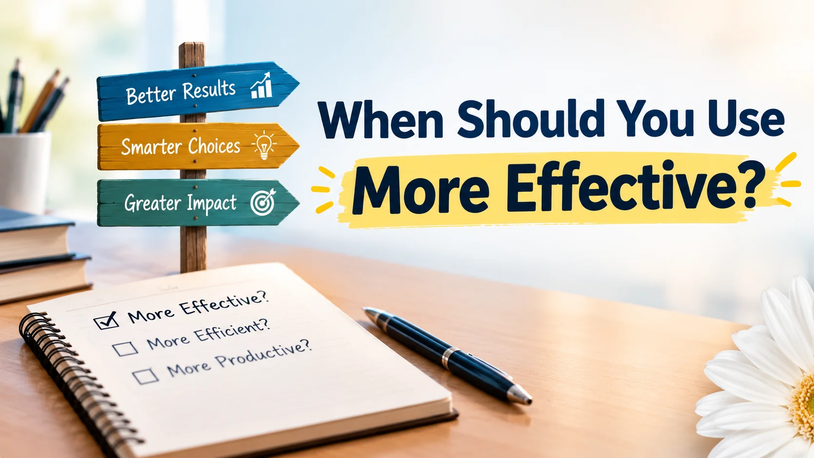 When Should You Use More Effective